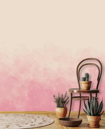 pink ombre wallpaper mural called Pink Smoke for bedrooms pink ombre wallpaper mural called Pink Smoke for bedrooms