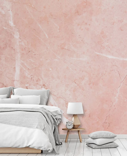 mural de papel pintado de mármol rosa claro llamado Blush Marble para dormitorios mural de papel pintado de mármol rosa claro llamado Blush Marble para dormitorios