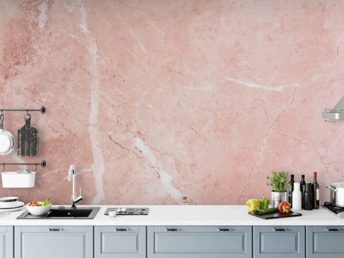 hellrosa Marmortapete namens Blush Marble für Schlafzimmer