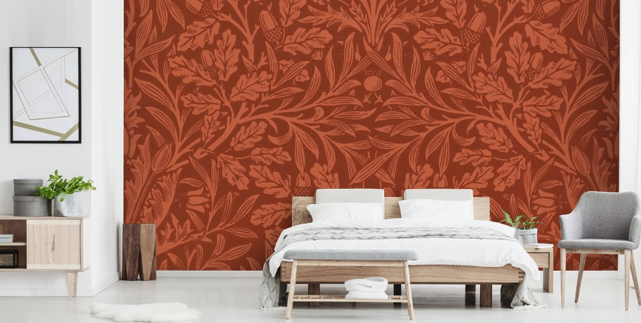 dark orange victorian leaf pattern wallpaper dark orange victorian leaf pattern wallpaper