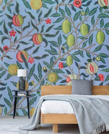 blue background limes and pomegranate wallpaper blue background limes and pomegranate wallpaper