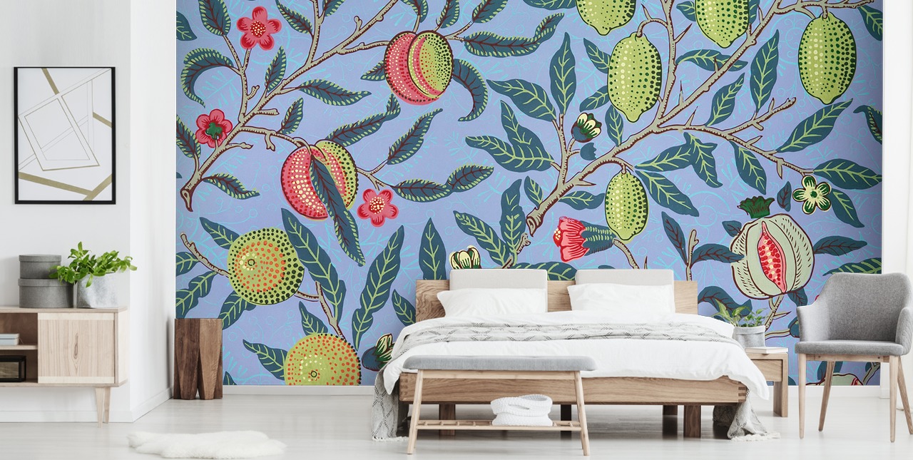 blue background limes and pomegranate wallpaper blue background limes and pomegranate wallpaper