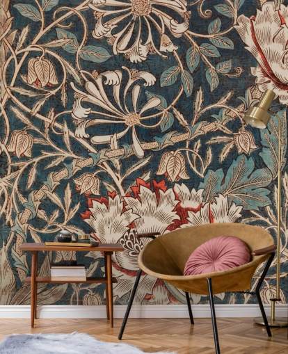 gamle blomster tapet af william morris gamle blomster tapet af william morris