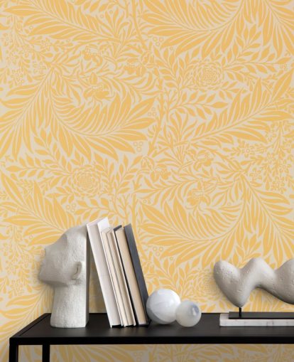 yellow and white vintage floral wallpaper yellow and white vintage floral wallpaper
