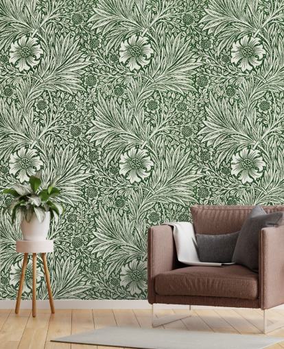 off white and green floral vintage wallpaper off white and green floral vintage wallpaper