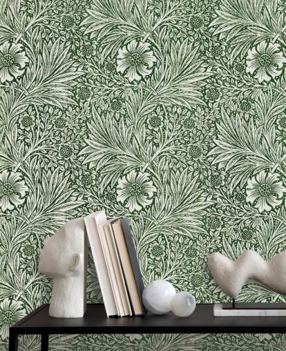 off white and green floral vintage wallpaper off white and green floral vintage wallpaper