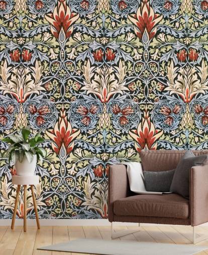 blue, green, red dark floral wallpaper blue, green, red dark floral wallpaper