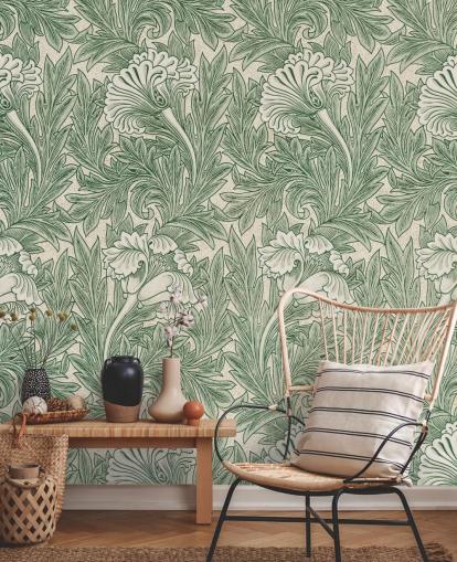 white and green victorian floral wallpaper white and green victorian floral wallpaper