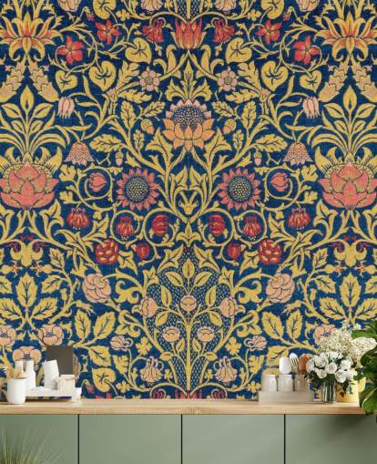 papel pintado vintage floral oscuro papel pintado vintage floral oscuro