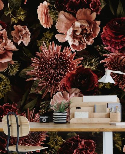 dark red and pink florals wallpaper dark red and pink florals wallpaper