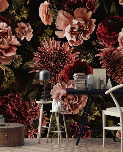 dark red and pink florals wallpaper dark red and pink florals wallpaper