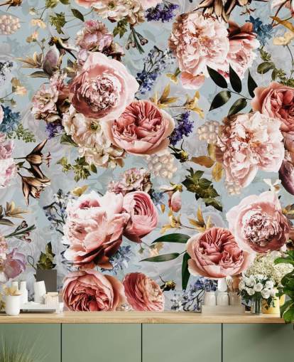 pink roses on blue background wallpaper pink roses on blue background wallpaper