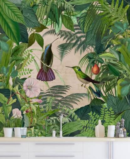 kolibrier blandt blade tapet kolibrier blandt blade tapet