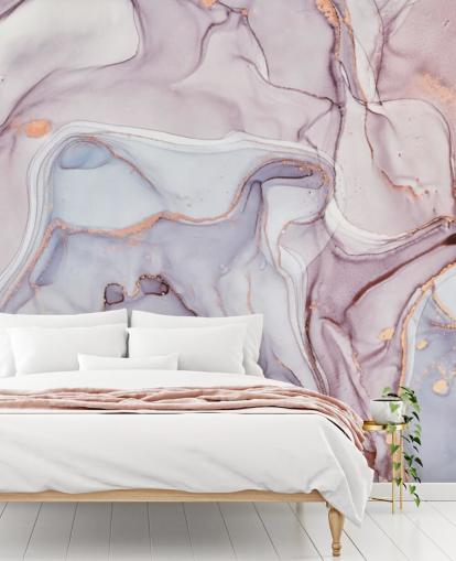lilla og rosa marmor med rose gull fargetoner tapet lilla og rosa marmor med rose gull fargetoner tapet