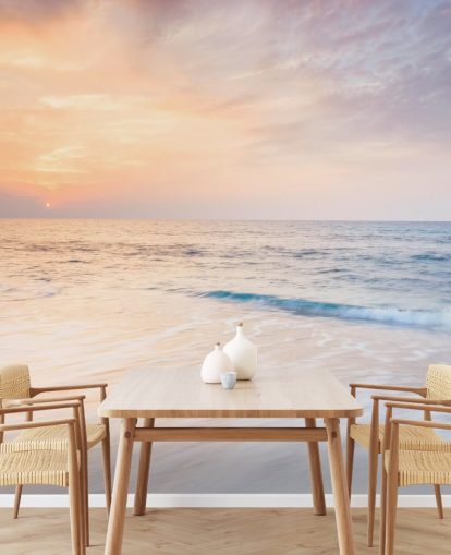 maitomainen valkoinen aallot ja persikka auringonlasku taivas tapetti maitomainen valkoinen aallot ja persikka auringonlasku taivas tapetti