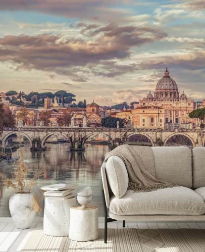 näkymä st peters basilika joen tapetti näkymä st peters basilika joen tapetti