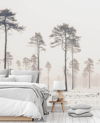 trær i snø tapet trær i snø tapet