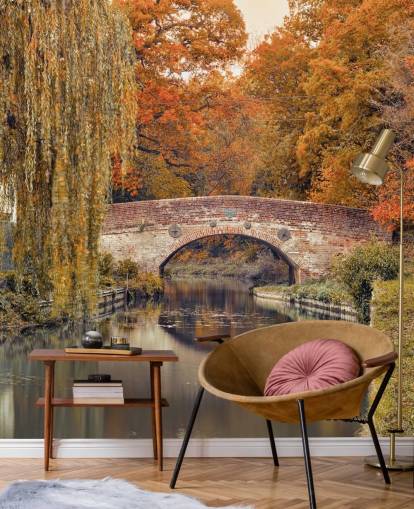 Kanal gjennom en skog Kanal gjennom en skog