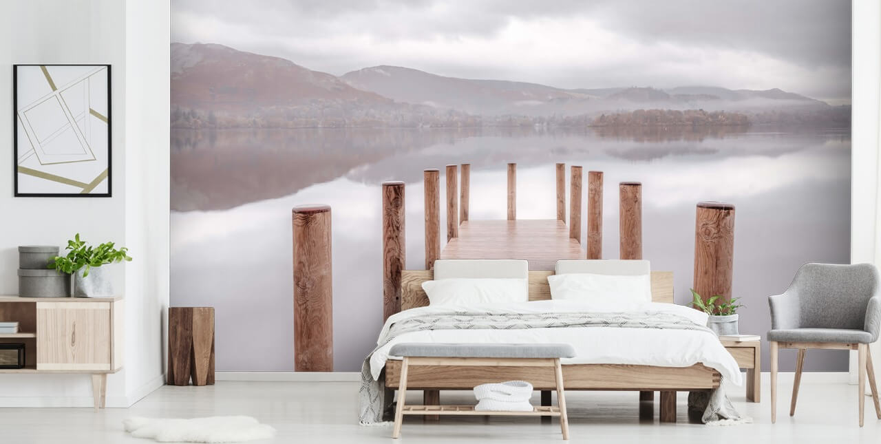 jetty in calm lake wallpaper jetty in calm lake wallpaper