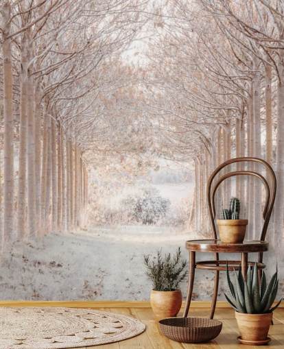 Árvores nevadas em um país das maravilhas Árvores nevadas em um país das maravilhas