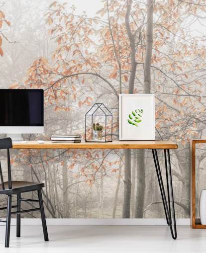 árvores enevoadas por canal árvores enevoadas por canal