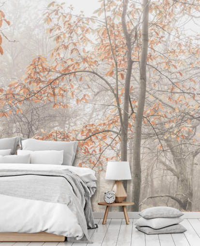 mistige bomen per kanaal mistige bomen per kanaal