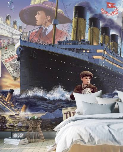 titanic collage tapet titanic collage tapet