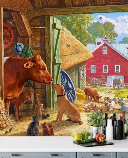 colourful and detailed american farm wallpaper colourful and detailed american farm wallpaper