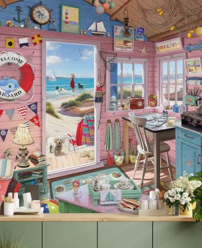 fond d'écran intérieur d'une cabane de plage fond d'écran intérieur d'une cabane de plage