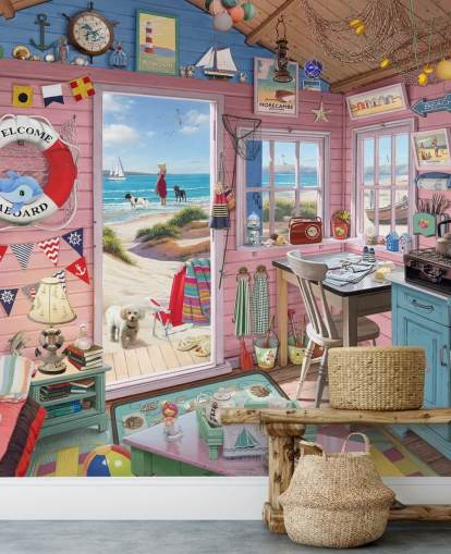 fond d'écran intérieur d'une cabane de plage fond d'écran intérieur d'une cabane de plage