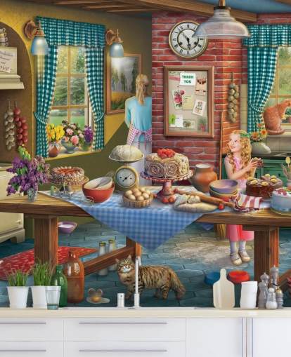 baking in the kitchen wallpaper baking in the kitchen wallpaper