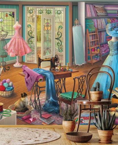 colourful haberdashery wallpaper colourful haberdashery wallpaper