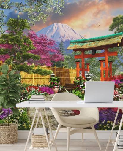 colourful japanese garden wallpaper colourful japanese garden wallpaper