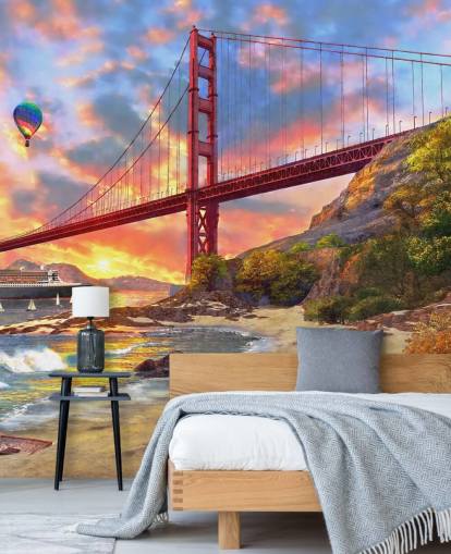 beach in san francisco looking at bridge wallpaper beach in san francisco looking at bridge wallpaper