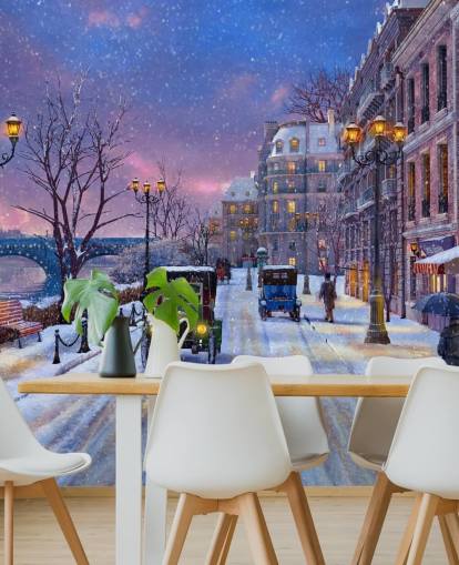 snow streets of paris wallpaper snow streets of paris wallpaper