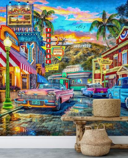 fond d'écran coloré de rue hollywood fond d'écran coloré de rue hollywood