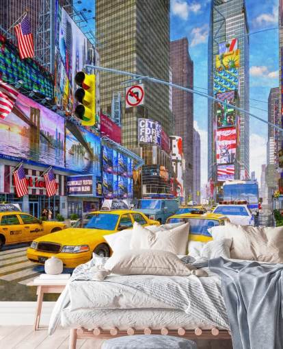 yellow taxis in times square wallpaper yellow taxis in times square wallpaper