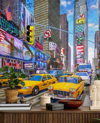 yellow taxis in times square wallpaper yellow taxis in times square wallpaper