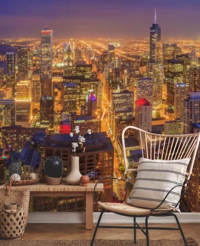 colourful chicago at night wallpaper colourful chicago at night wallpaper