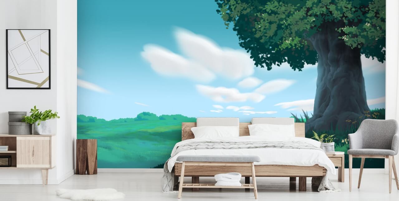 papel de parede anime tree