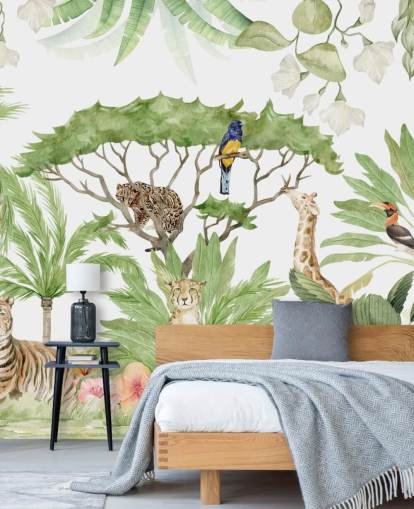 papier peint jungle animaux safari papier peint jungle animaux safari