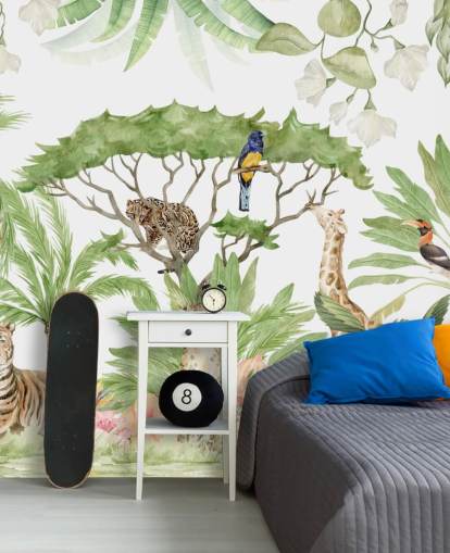 papier peint jungle animaux safari papier peint jungle animaux safari