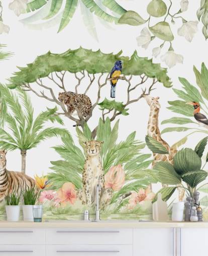 papier peint jungle animaux safari papier peint jungle animaux safari