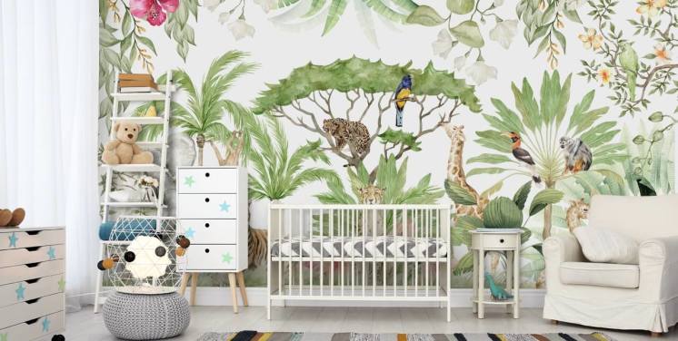 Jungle Fun Light Animal Wallpaper