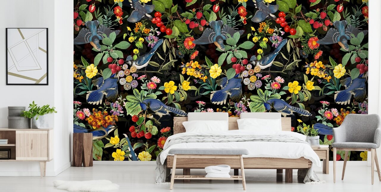 floral escuro  floral escuro