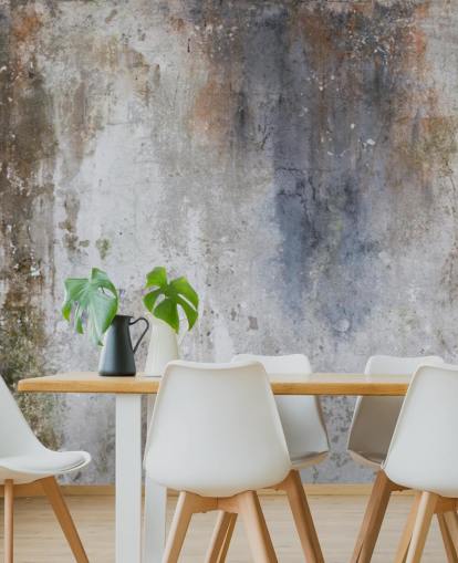 grey, blue and bronze custom concrete wall wallpaper mural called Industrial Wall grey, blue and bronze custom concrete wall wallpaper mural called Industrial Wall