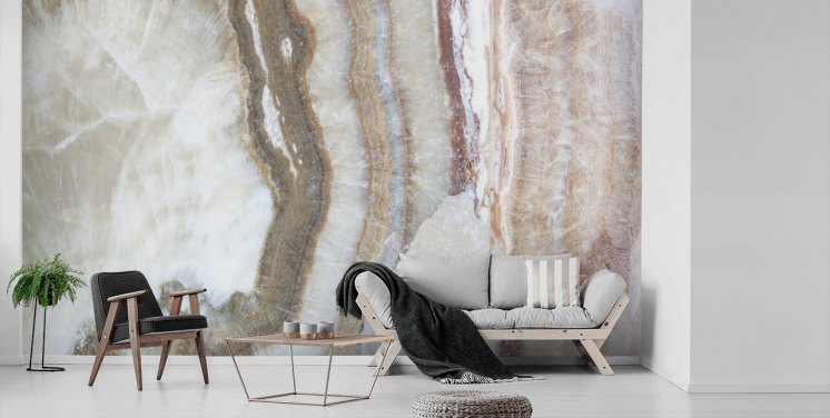 off white and brown marble wallpaper