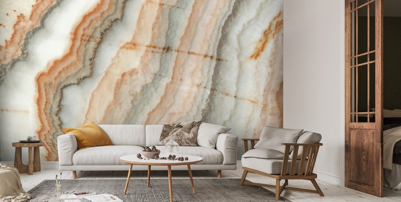 orange og hvid marmor tapet orange og hvid marmor tapet