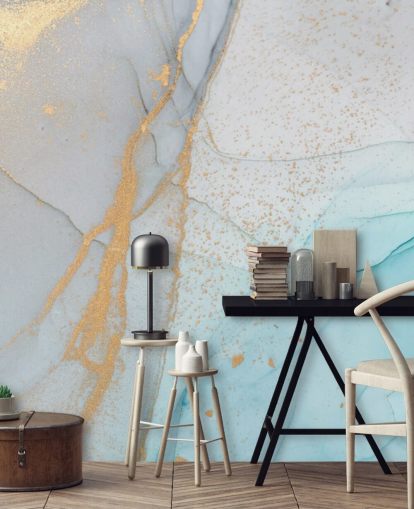 light blue and gold marble wallpaper light blue and gold marble wallpaper