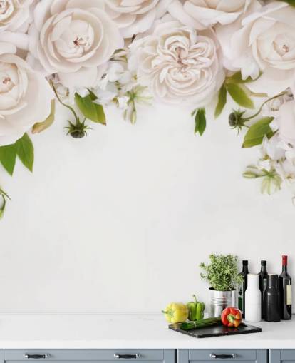 carta da parati con rose bianche carta da parati con rose bianche